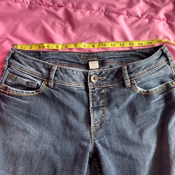 Y2K Silver Jeans Co Women Bootcut Medium Wash Denim Mid Rise Jeans Size 33 - Picture 6 of 8